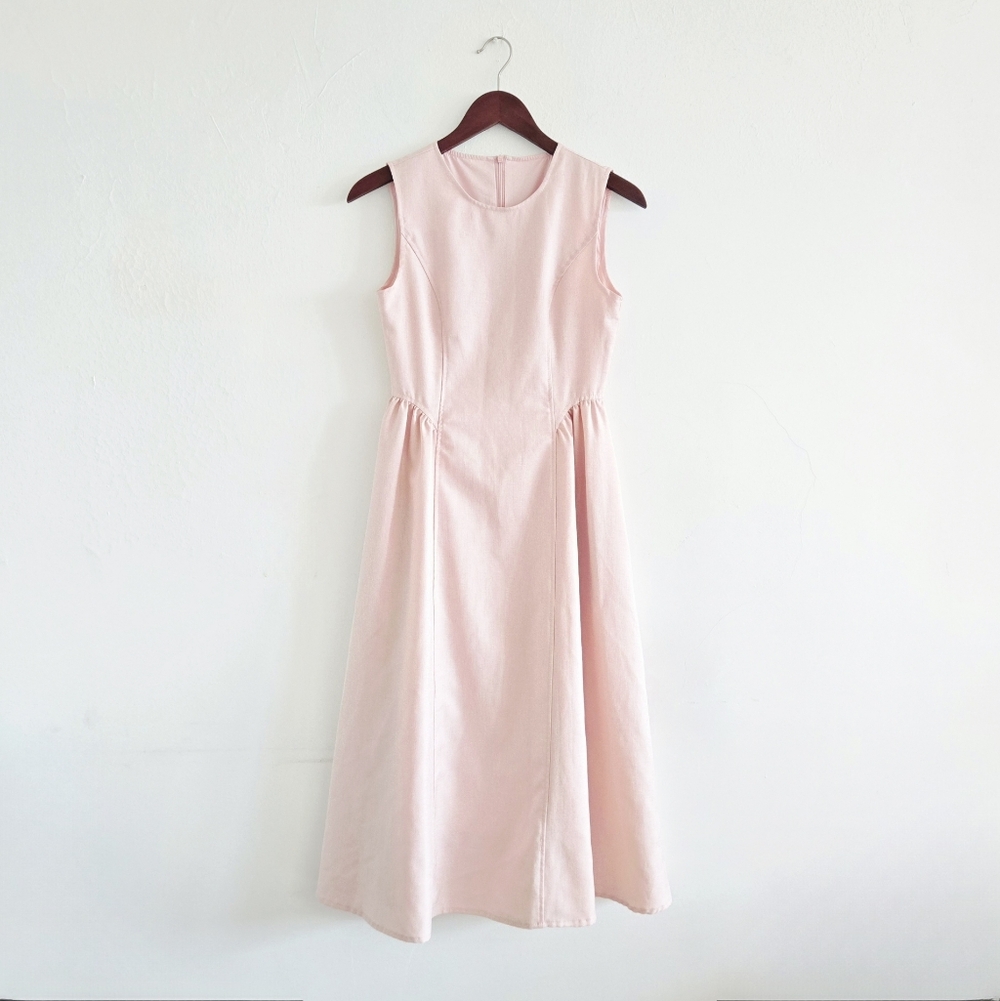 Audrey Women's Pink Sleeveless Classy Dress
